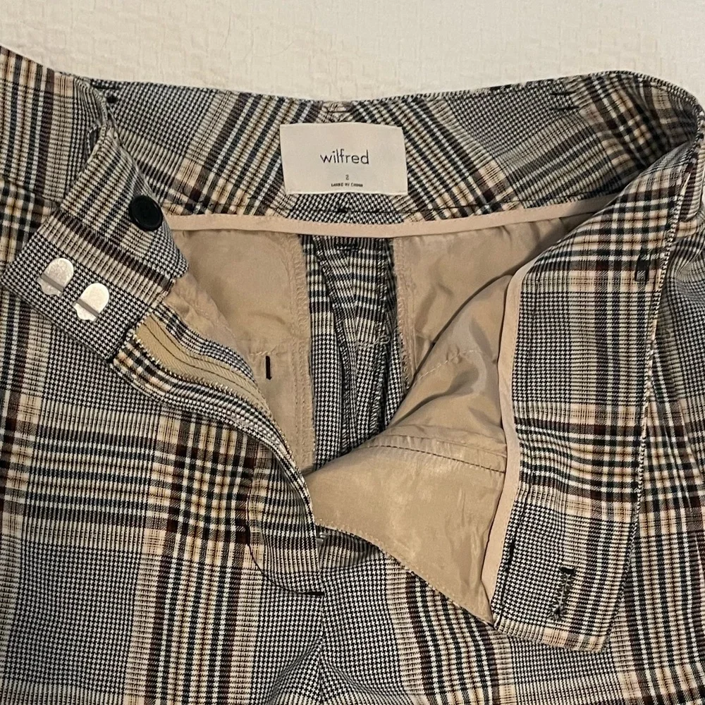 Wilfred Tie Front Plaid Pant - Picture 7 of 12